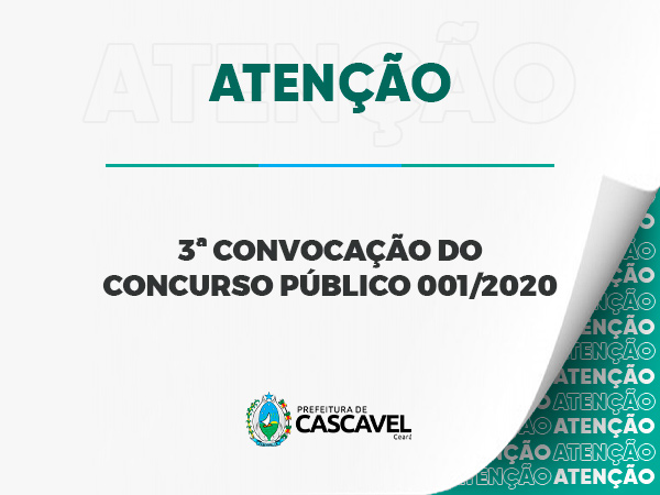 Convocação 03/2022 - Concurso 01/2018